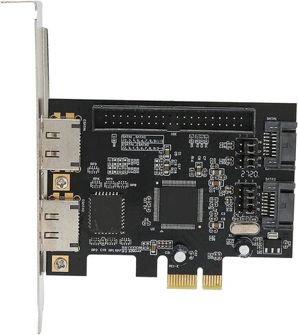 بطاقة محول تخزين SUNGOOYUE PCIe مع دعم ESATA وIDE، لوحة PCB سوداء، متوافقة، سرعة نقل 3 جيجا بايت في الثانية، شريحة JMB363 in Kuwait