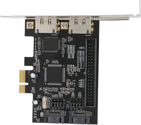 بطاقة محول تخزين SUNGOOYUE PCIe مع دعم ESATA وIDE، لوحة PCB سوداء، متوافقة، سرعة نقل 3 جيجا بايت في الثانية، شريحة JMB363 in Kuwait