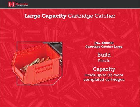 Hornady Cartridge Catcher، كبير، 480038 – التقط المزيد من الخراطيش المكتملة قبل الاضطرار إلى إفراغ الوحدة القياسية لزيادة الإنتاجية in Kuwait