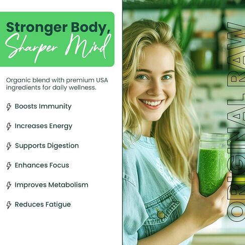 Greens+ Organic Wild Berry Superfood Powder Packet, Superfoods for Morning Kick, Energy & Vitality Boost, Nutrition & Vibrant Health, Dietary Supplement, Vegan Soy/Dairy/Gluten Free (15 Sticks) in Saudi Arabia