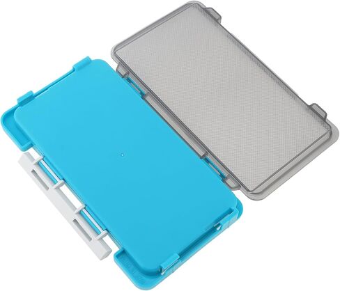 OriGlam Fishing Tackle Box Slit Foam Case, Super Slim Fishing Lures Jig Box Hooks Spinners Spoons Storage Tackle Tray, (6.8 * 3.8 * 0.8inch) (Blue) in Saudi Arabia