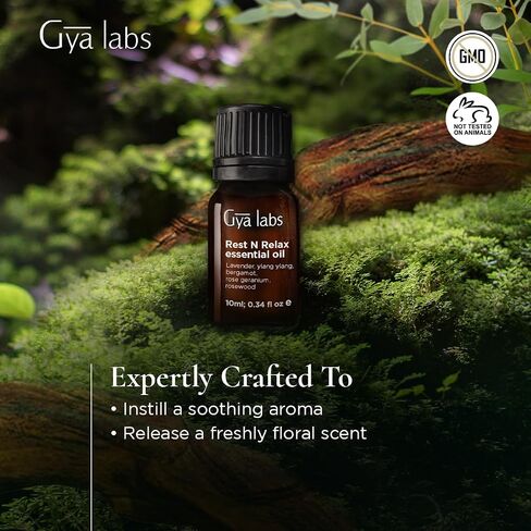 Gya Labs Rest N Relax Essential Oil Blend - Calming & Relaxing (0.34 fl oz) in Saudi Arabia
