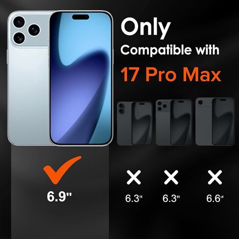 محفظة لهاتف iPhone 17 Pro Max - حافظة واقية أنيقة مع حامل بطاقة (تحمل 5 بطاقات) - ذهبي وردي in Kuwait