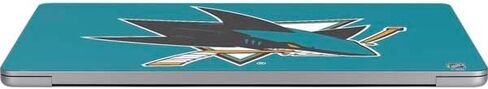 غلاف كمبيوتر محمول من Skinit متوافق مع جهاز MacBook Air 13in M4 (2025) - تصميم جيرسي مرخص رسميًا من NHL San Jose Sharks in Saudi Arabia