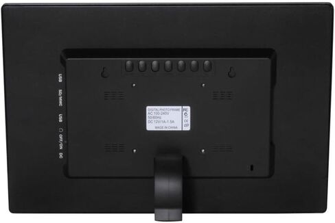 إطار صور رقمي مقاس 15.4 بوصة، شاشة IPS عالية الدقة 1280x800، مدخل HDMI، تشغيل فيديو 1080 بكسل، أسود. in Kuwait