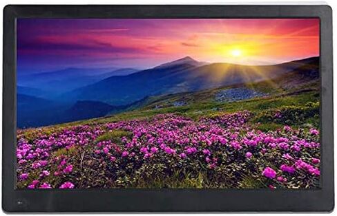 إطار صور رقمي عالي الدقة مقاس 15.6 بوصة - شاشة IPS بدقة 1920 × 1080 مع مشغل موسيقى وفيديو، أبيض in Kuwait