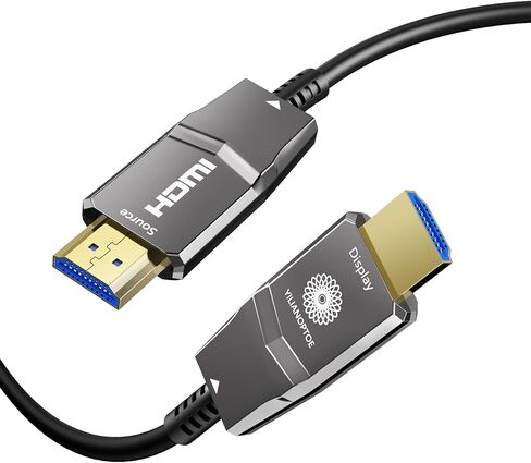 8K Fiber Optic HDMI Cable 6.6ft,Long HDMI 2.1 Cable,Active HDMI Cord,48Gbps,8K@60Hz 4K@120Hz,Ultra HD HDR, for PS5/Xbox/TV/Monitor/Laptop/Projector/Blu-ray in Saudi Arabia