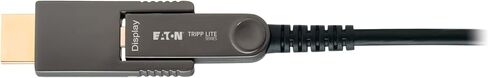 Tripp Lite Long Distance 8K HDMI Fiber Active Optical Cable (AOC), 66 Feet / 20 Meters, Detachable Connectors for Micro-HDMI, UHD 8K@60Hz, HDR, HDCP 2.3, Black, 3-Year Warranty (P568FMM-20M-8K6) in Saudi Arabia