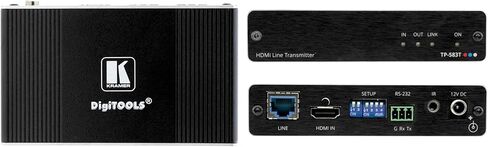 Kramer / TRANSMISOR HD T Base عالي الأداء / 4K / TP-583T 4K HDR HDMI Transmitter مع RS-232 & IR عبر HDBASET طويل المدى - TP-583T (50-80023090) in Kuwait
