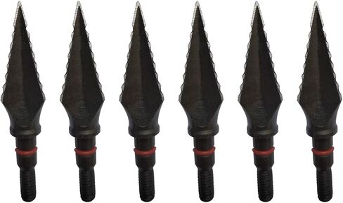 Hunting Archery Broadheads 100/125/150 Grains, Archery Broadheads Screw-in Arrow Heads Arrow Tips Compatible with Traditional Bows and Compound Bow(Pack of 6/12) in Saudi Arabia