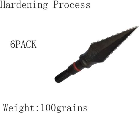 Hunting Archery Broadheads 100/125/150 Grains, Archery Broadheads Screw-in Arrow Heads Arrow Tips Compatible with Traditional Bows and Compound Bow(Pack of 6/12) in Saudi Arabia