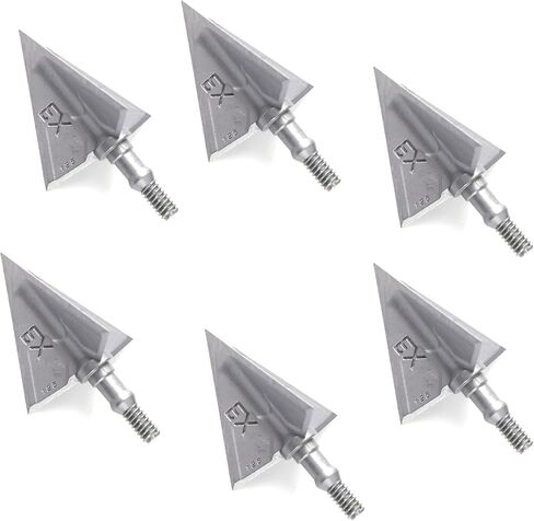 6 pcs/Box Archery Broadhead 100/125 Grain Hunting Arrow Tips Fixed Blade Broadheads（only Broadhead ） in Saudi Arabia