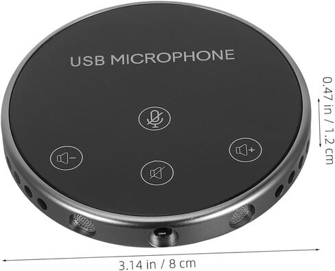 ميكروفون USB متعدد الاتجاهات لسطح المكتب لالتقاط الصوت لعقد مؤتمرات الفيديو والاجتماعات عبر الإنترنت والألعاب والبث الصوتي مع تصميم سهل الاستخدام وتشغيل بسيط in Saudi Arabia