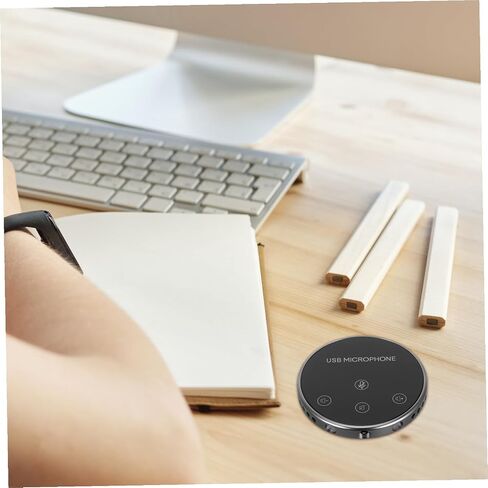 ميكروفون USB متعدد الاتجاهات لسطح المكتب لالتقاط الصوت لعقد مؤتمرات الفيديو والاجتماعات عبر الإنترنت والألعاب والبث الصوتي مع تصميم سهل الاستخدام وتشغيل بسيط in Saudi Arabia
