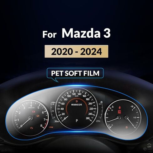 Navigation Screen Protector Compatible with 2020 2021 2022 2023 2024 Mazda 3 8.8Inch Accessories Touch Screen Protector Tempered Glass,dashboard soft film Cover Anti-scratch Toughened Film in Kuwait