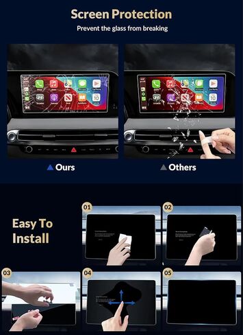 Navigation Screen Protector Compatible with 2020 2021 2022 2023 2024 Mazda 3 8.8Inch Accessories Touch Screen Protector Tempered Glass,dashboard soft film Cover Anti-scratch Toughened Film in Kuwait
