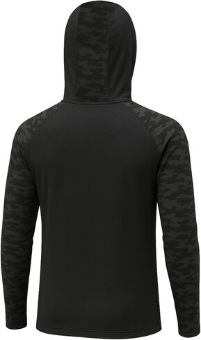 Permethrin Insect Repellent Mens Athletic Hoodies Long Sleeve Fishing Shirts SPF 50+ UV Sun Shirt Protection Rash Guard in Saudi Arabia