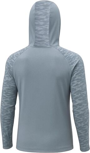 Permethrin Insect Repellent Mens Athletic Hoodies Long Sleeve Fishing Shirts SPF 50+ UV Sun Shirt Protection Rash Guard in Saudi Arabia