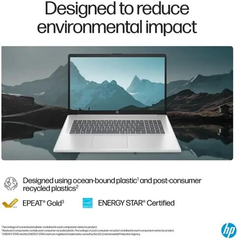 كمبيوتر محمول HP 2025 مقاس 17 بوصة لطلاب الأعمال، AMD Ryzen 5 7430U، شاشة 17.3 بوصة FHD IPS مضادة للتوهج، ذاكرة الوصول العشوائي 32 جيجابايت، 1 تيرابايت SSD، وحدة معالجة الرسومات AMD Radeon، مفتاح Copilot، Windows 11 Pro، Wi-Fi 6، عمر بطارية طويل in Saudi Arabia