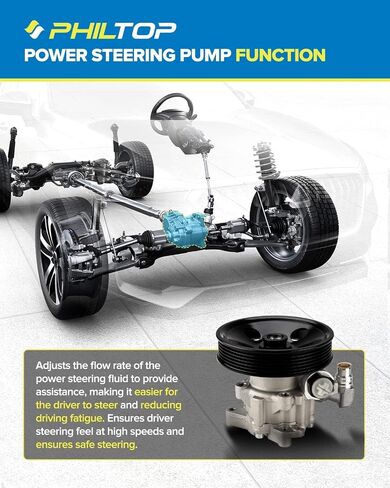 21-5219 Power Steering Pump for Frontier 1999-2004 3.3L, Xterra 2000-2004 3.3L, 491104S100 in Kuwait