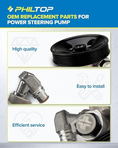 21-5219 Power Steering Pump for Frontier 1999-2004 3.3L, Xterra 2000-2004 3.3L, 491104S100 in Kuwait