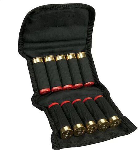 Hunters Specialties Camo Rugged Tactical Shotgun Ammo Pouch - Foldable 10 Shotgun Shells Holder in Saudi Arabia