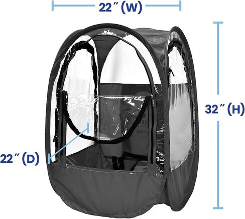 WeatherPod® StadiumPod® The Original Pop-Up Pod - 1 Person Wearable Stadium Pod - Protection from The Wind, Rain, and Cold - Weather Pod for The Bleachers - Personal Tent for Sporting Events in Saudi Arabia