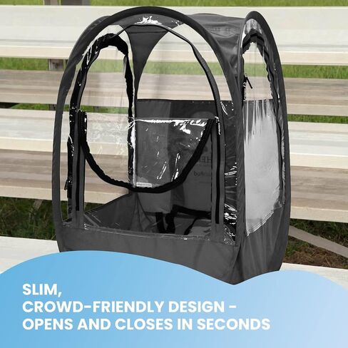 WeatherPod® StadiumPod® The Original Pop-Up Pod - 1 Person Wearable Stadium Pod - Protection from The Wind, Rain, and Cold - Weather Pod for The Bleachers - Personal Tent for Sporting Events in Saudi Arabia