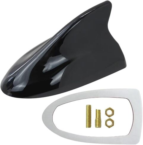 Universal Car Roof Shark Fin Decorative Aerial Antenna Cover Sticker Base Roof ABS Car Antenna Car Styling Accessories with Singal/Universal in Saudi Arabia