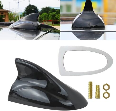 Universal Car Roof Shark Fin Decorative Aerial Antenna Cover Sticker Base Roof ABS Car Antenna Car Styling Accessories with Singal/Universal in Saudi Arabia