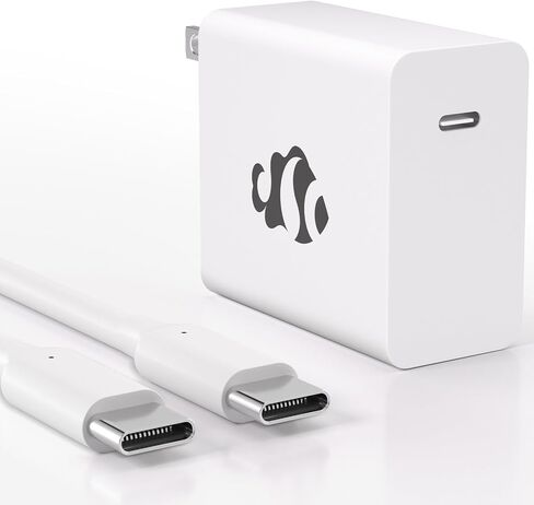 NIMO MacBook Pro Charger, 65W GaN USB C Charger Compatible with MacBook Air, Samsung Galaxy, NIMO Laptops, iPad Pro, and More, Fast Charging, Durable & Compact Design, Includes 6.6FT USB C Cable in Saudi Arabia
