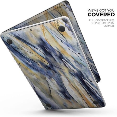 مجموعة أدوات لاصقة مقاومة للخدش لكامل الجسم من Design Skinz Papered Slate متوافقة مع MacBook 16 بوصة Pro (A2141) in Saudi Arabia