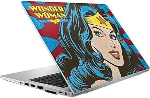 غلاف الكمبيوتر المحمول Skinit متوافق مع HP Elitebook 850 G6 (2019) - تصميم ملف شخصي مرخص رسميًا من Warner Bros Wonder Woman Vintage in Saudi Arabia
