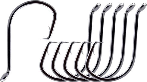 Saltwater Circle Hooks,50 Packs 2X Strong Octopus Fishing Hooks Customized Offest Sports Catfish Hook Bass Fishing Tackle Box in Saudi Arabia