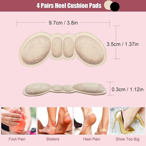Metatarsal Pads Women, Forefoot Gel Pads Shoe Inserts, Foot Cushion Pads Reusable All Day Pain Relief, Ball of Foot Cushions, Anti Sliding Shoe Pads, Reduce Blisters, High Heel Inserts (3-Pairs) in Saudi Arabia