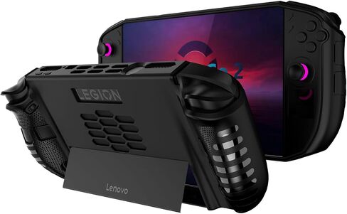 for Lenovo Legion Go 2 Silicone Grip Case,Soft Skin Silicone Full Protective Case Cover with Lenovo Legion Go 2-Black in Saudi Arabia