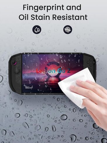 for Lenovo Legion Go 2 Silicone Grip Case,Soft Skin Silicone Full Protective Case Cover with Lenovo Legion Go 2-Black in Saudi Arabia
