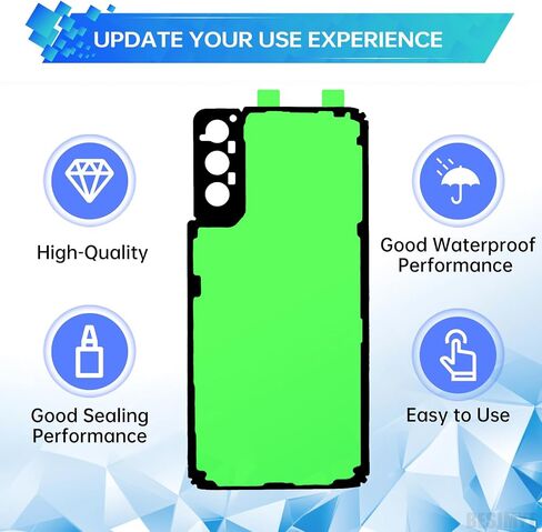 3 قطع شريط لاصق لغطاء باب البطارية لهاتف Samsung Galaxy S21+ Plus 5G غطاء خلفي لاصق شريط لاصق بديل لهاتف samsungs21+ Plus 5g SM-G996U SM-G996U1 in Kuwait