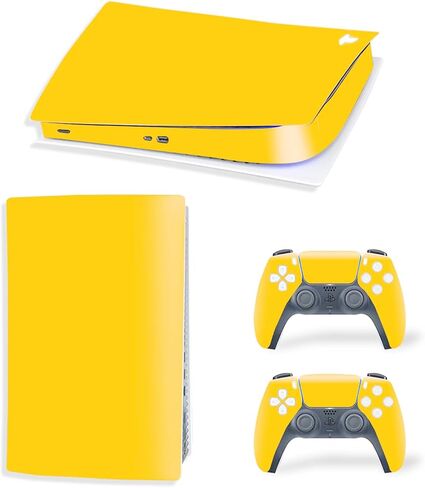 ملصق جلدي لوحدة التحكم PS5 ووحدة التحكم اللاسلكية، مجموعة كاملة من غطاء واقٍ من الفينيل للإصدار الرقمي (وردي) in Kuwait