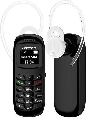 Longben Tiny Mini Mobile Phone L8Star BM70 Bluetooth Earphone Dialer/Handset The Smallest Phone Unlocked Weight only 0.58 OZ (Black) in Kuwait