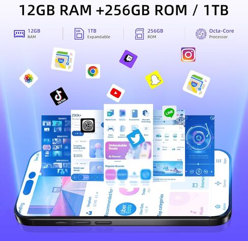 هاتف ذكي A16 PRO M، هاتف خلوي غير مغلق بسعة 12+256 جيجابايت/1 تيرابايت، هاتف 2025-Android 15، بطارية 6800 مللي أمبير في الساعة، كاميرا 108 ميجابكسل + 50 ميجابكسل، شاشة عالية الدقة 6.9 بوصة + 120 هرتز، ثنائي شريحة الاتصال/معرف الوجه/هاتف 5G - رمادي in Kuwait