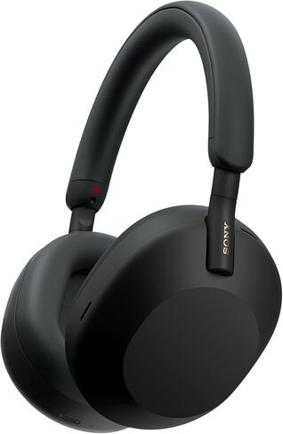 Sony WH-1000XM5B Noise Canceling Wireless Headphones - 30hr Battery Life - Over-Ear Style - Optimized for Alexa and Google Assistant - Built-in mic for Calls - International Version - Charcoal Black in Saudi Arabia