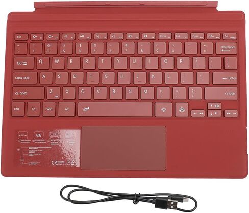 Magnetic Backlit Keyboard Multi Touchpad Wireless Tablet Keyboard for Pro 3 4 5 6 7, Colorful Backlight, Rechargeable, for Daily Work and Entertainment (Black) in Saudi Arabia
