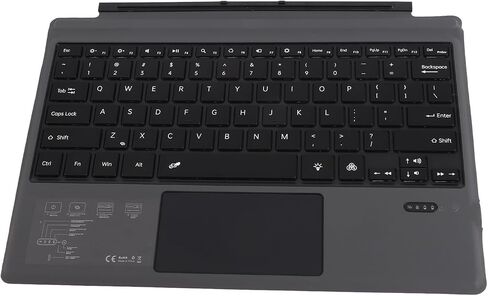 Magnetic Backlit Keyboard Multi Touchpad Wireless Tablet Keyboard for Pro 3 4 5 6 7, Colorful Backlight, Rechargeable, for Daily Work and Entertainment (Red) in Saudi Arabia