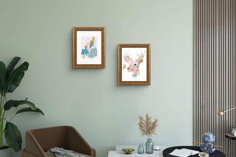 Frametory, Set of 2, 8x10 Ornate Picture Frame, Table Top or Wall Mount & Real Glass, Bronze in Saudi Arabia