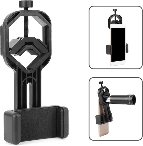 CHICIRIS Binoculars Mobile Phone Bracket Adjustable Plastic Black for Sighting Telescopes Bracket for Bird Watchers in Saudi Arabia