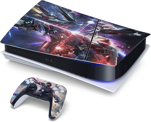 PEYANZ Ｐ.S.5 Skin for Console(Disk Edition) and Controllers Vinyl Sticker, Durable, Scratch Resistant, Bubble-Free in Saudi Arabia
