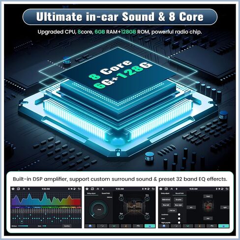 UNITOPSCI 2G+64G Android Car Stereo for Subaru Outback Legacy 2010-2014 Apple CarPlay Android Auto, 9 Inch HD Touch Screen GPS Navigation Bluetooth Mirror Link WiFi FM/RDS SWC+ Bakup Camera Mic in Saudi Arabia