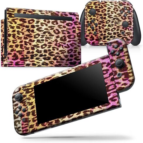 Design Skinz - متوافق مع Nintendo 3DS XL - ملصق حماية من الجلد مقاوم للخدش وقابل للإزالة من الفينيل - طباعة حيوانات الفهد المخططة النابضة بالحياة in Saudi Arabia