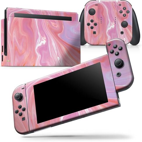 Design Skinz - Compatible with Nintendo DSi XL - Skin Decal Protective Scratch-Resistant Removable Vinyl Wrap Cover - Marbleized Pink Paradise in Saudi Arabia
